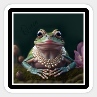 Frogger Queen Sticker